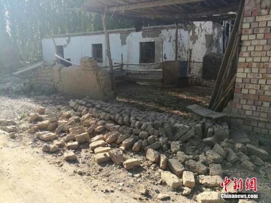 新疆精河6.6级地震已致32人受伤千所房屋倒塌受损