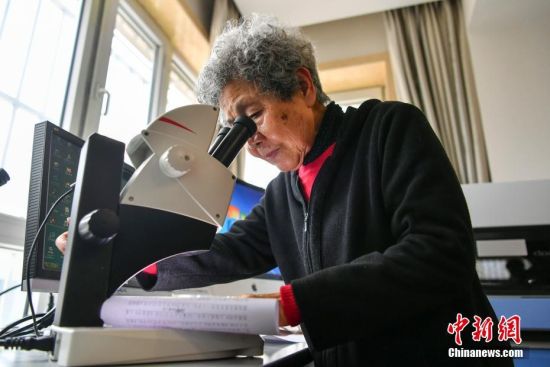 新疆“奶奶级”文痕鉴定专家 83岁仍坚守工作岗位